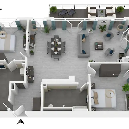 公寓 Strandlaeufer 5 Sterne-ferienwohnung Mit Komfort, Wellness & Ostseeblick 欧巴德伍斯图